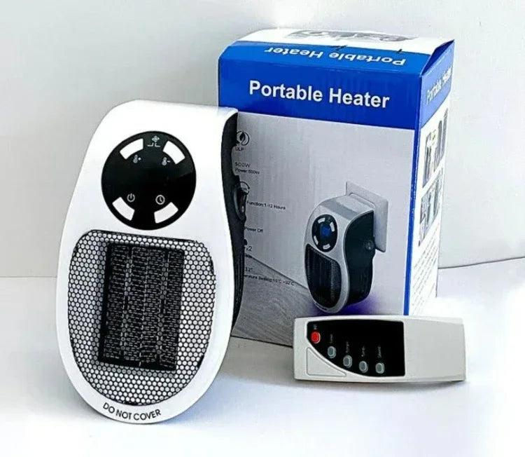 Portable Heater Electric Heater Plug-in Room Heater Home Appliance Heating Furnace Mini Radiator Remote Heating 500W