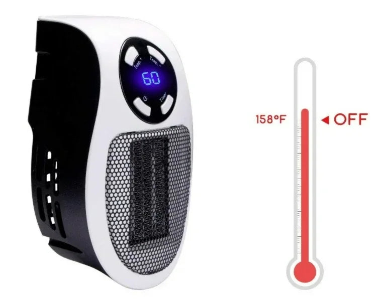 Portable Heater Electric Heater Plug-in Room Heater Home Appliance Heating Furnace Mini Radiator Remote Heating 500W